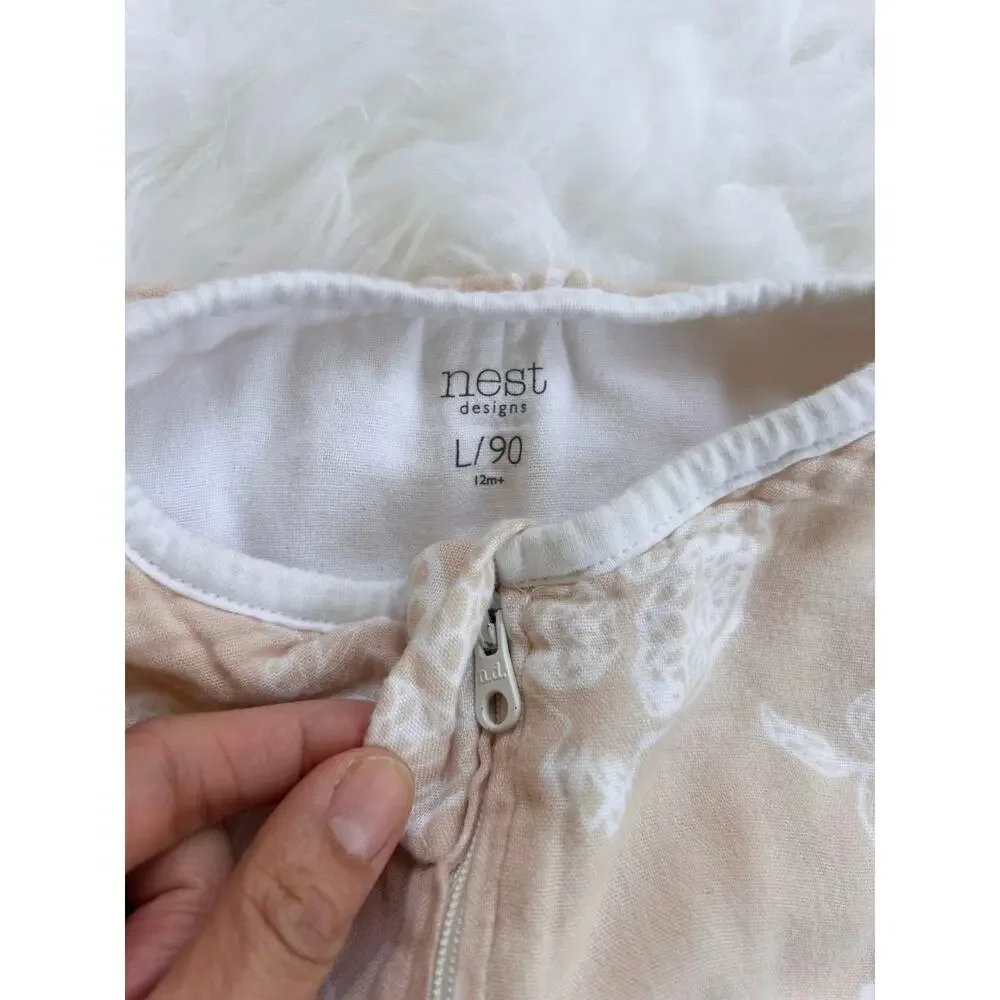 Nest Design Sleep Sack Oatmeal Color with White Accents